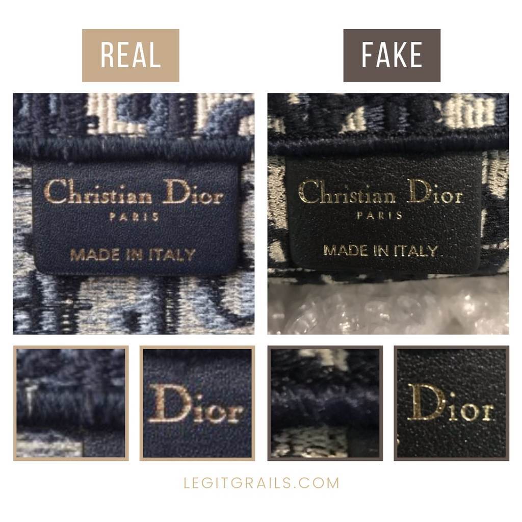 How To Spot Fake Vs Real Dior Book Tote – LegitGrails