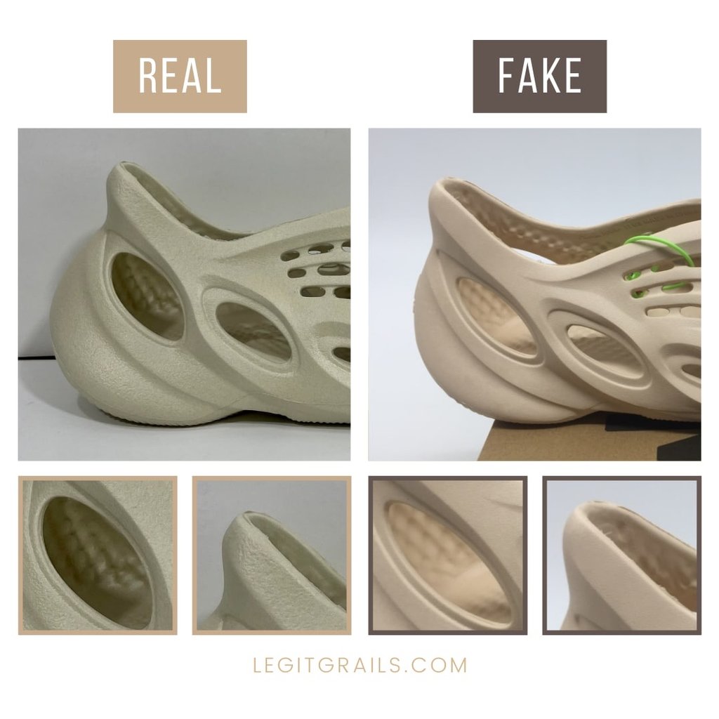 How To Spot Real Vs Fake Yeezy Foam Runners – LegitGrails