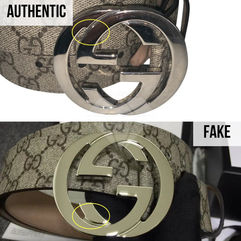 gucci monogram belt real vs fake