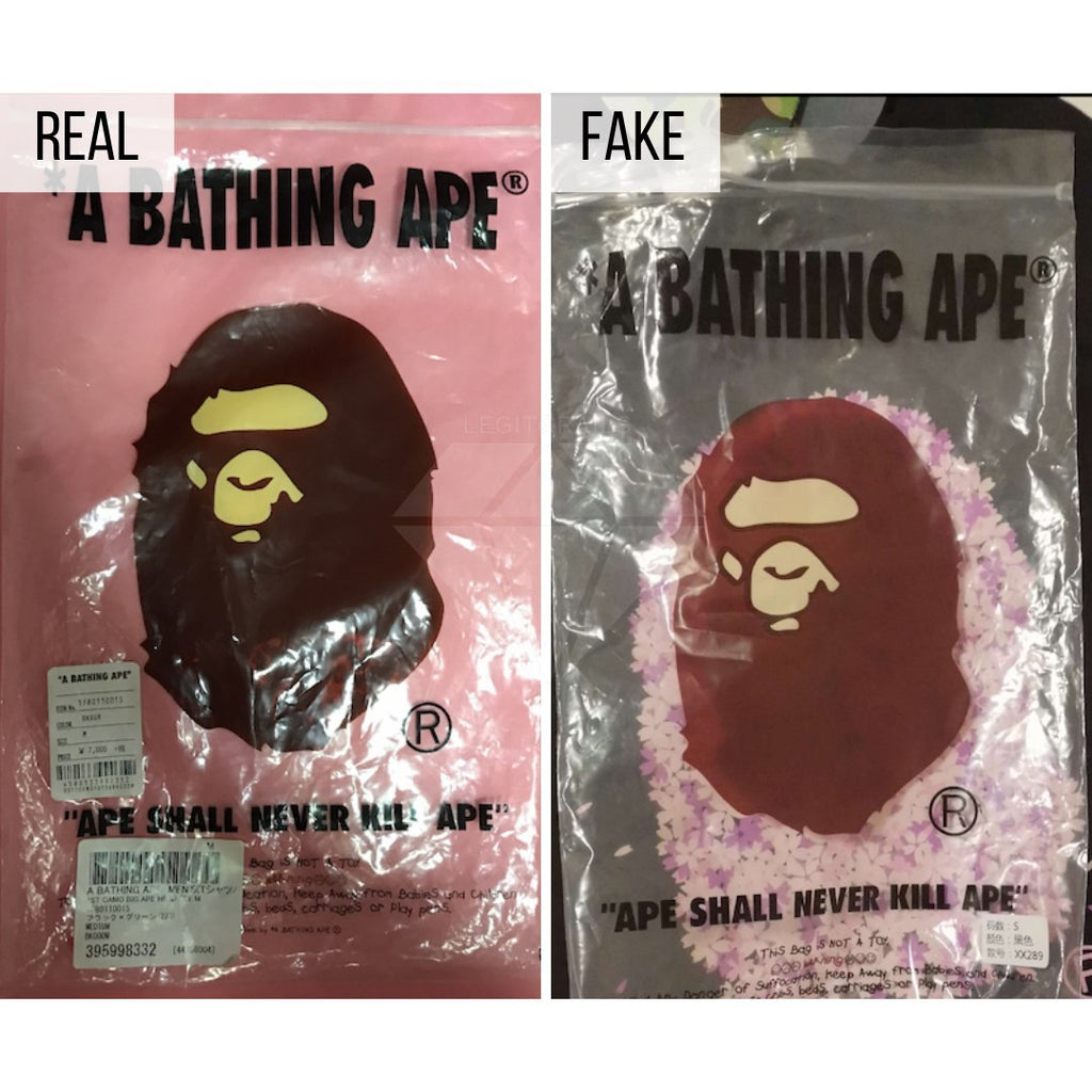 real bape t shirt