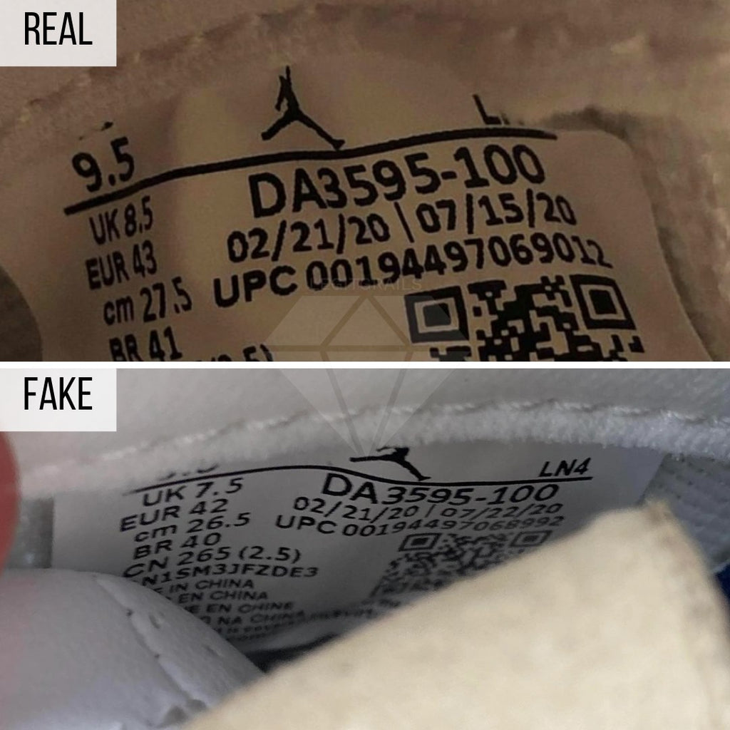 How To Spot Fake Jordan 3 Fragment: The Sizing Tag Method