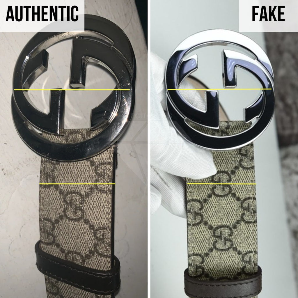 how to spot a fake gucci belt