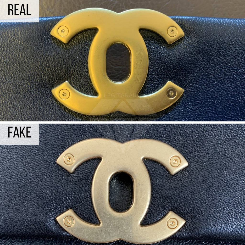CHANEL FAKE VS REAL  CHANEL AUTHENTICATION  COMPARING A CHANEL 19  AUTHENTIC TO A FAKE  DH GATE  YouTube