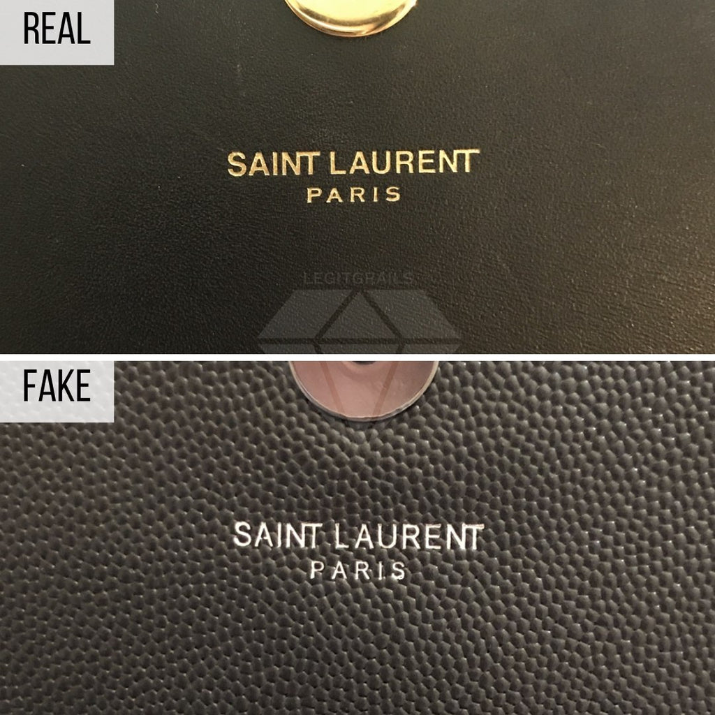 How To Spot Real Vs Fake Saint Laurent College Bag – LegitGrails
