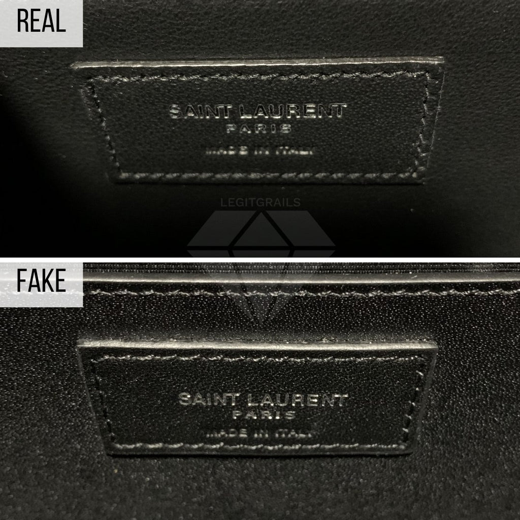YSL Kate Bag Fake VS Real Guide: The Label Method