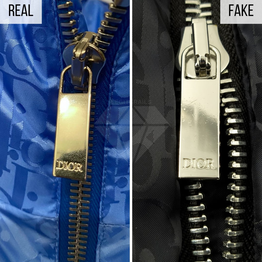 Dior Puffer Jacket Fake VS Real Guide: The Zipper Method