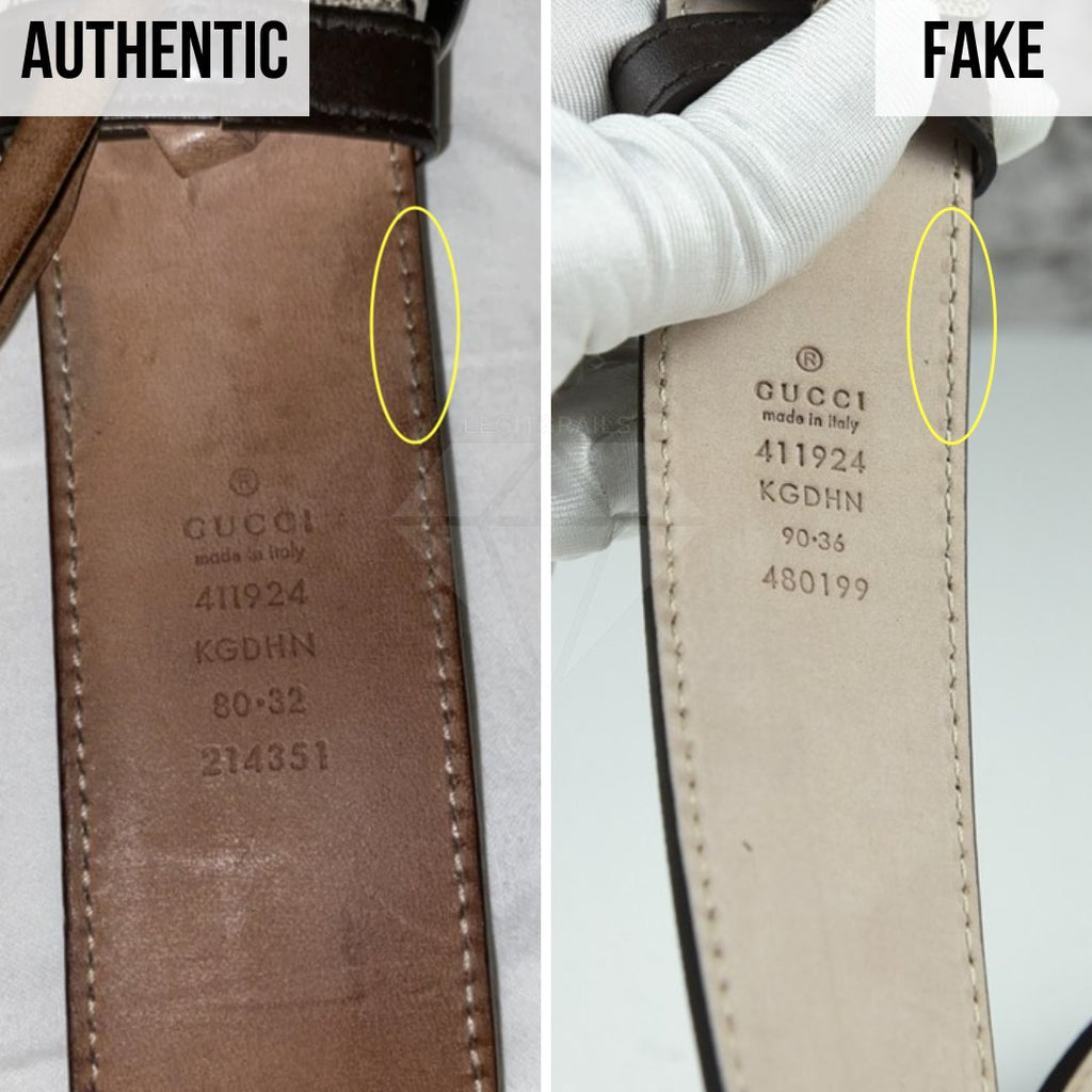 How To Spot Real Vs Fake Gucci Supreme Belt – LegitGrails