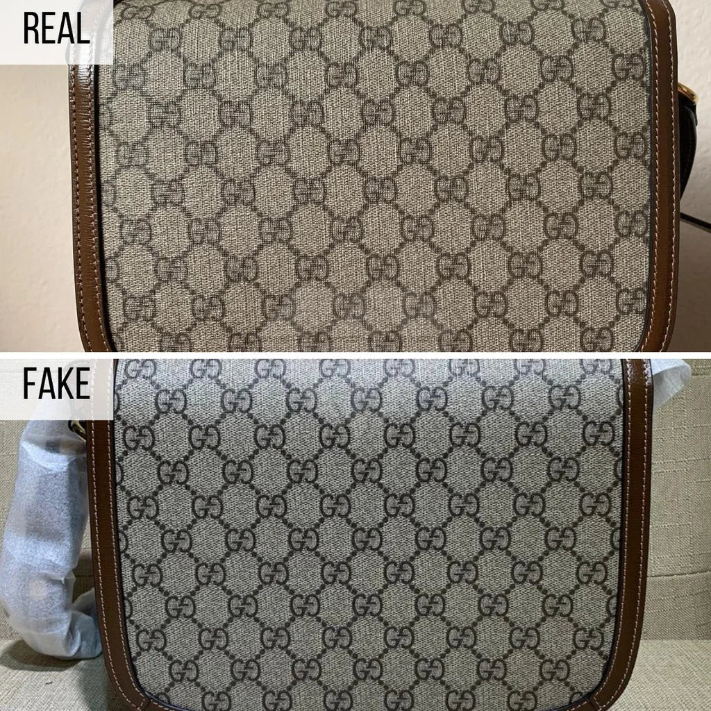 Gucci Horsebit Bag Fake VS Real Guide: The Print Method