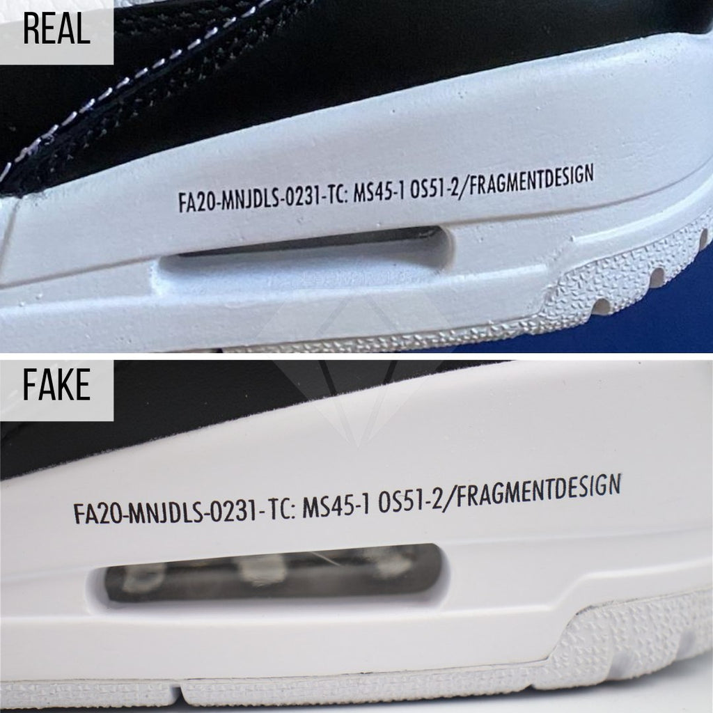 How To Spot Fake Jordan 3 Fragment: The Air Unit Methods