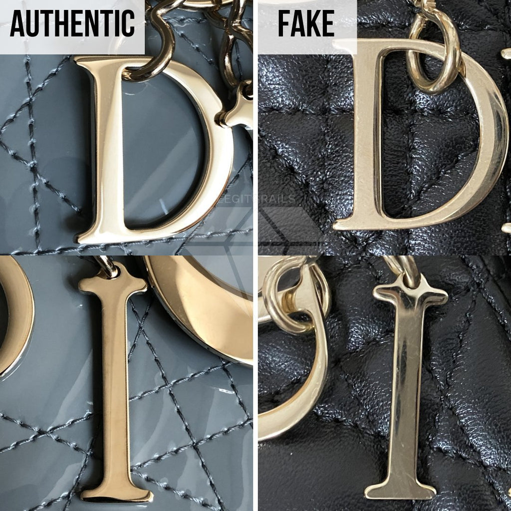 Authentic vs. Fake: Christian Dior Lady Dior Handbag Comparison