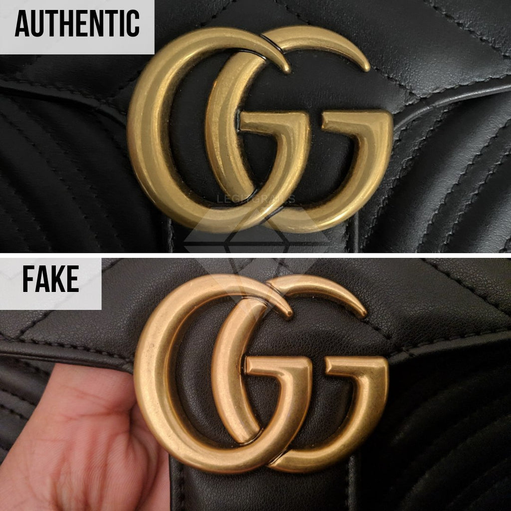 gucci marmont belt bag fake vs real