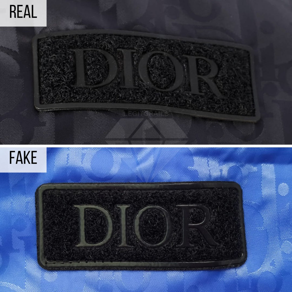 Dior Puffer Jacket Fake VS Real Guide: The Logo Patch Method