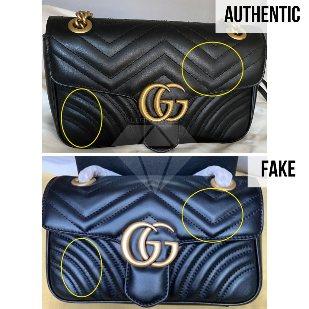 real vs fake gucci bag