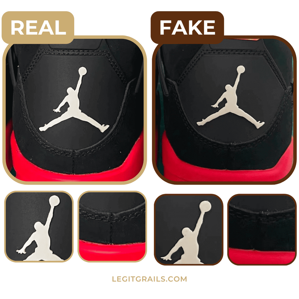 How To Spot Real vs Fake Jordan 4 Red Thunder – LegitGrails