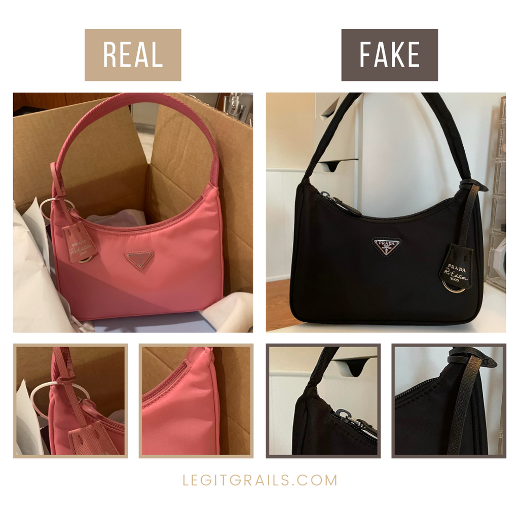 How To Spot Fake Prada Re-Edition 2005 Nylon Shoulder Bag – LegitGrails