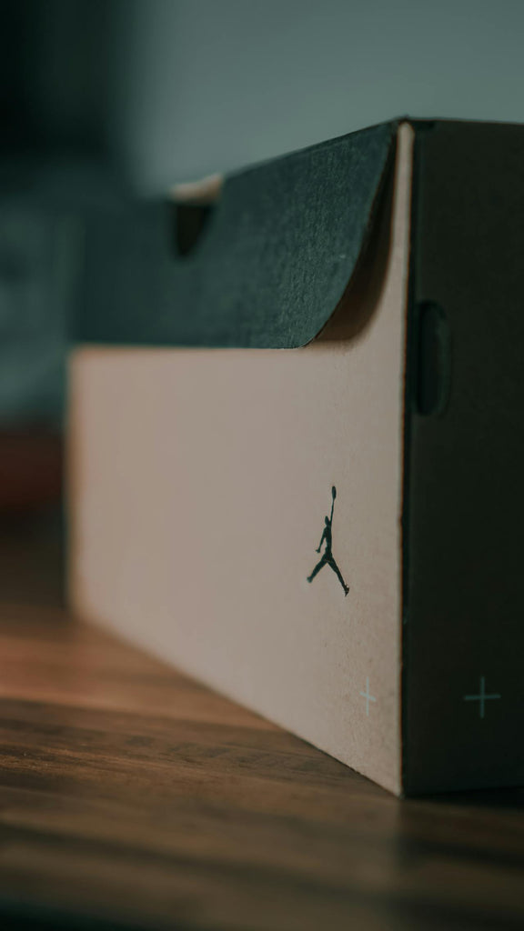 a box with the jordan logo