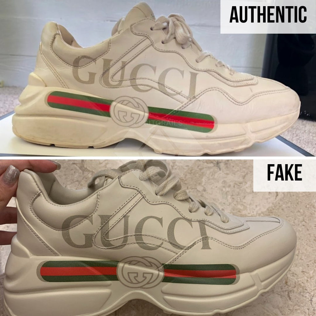 Gucci Rhyton Gucci Print Sneakers Legit Check Guide: The Overall Shape Method