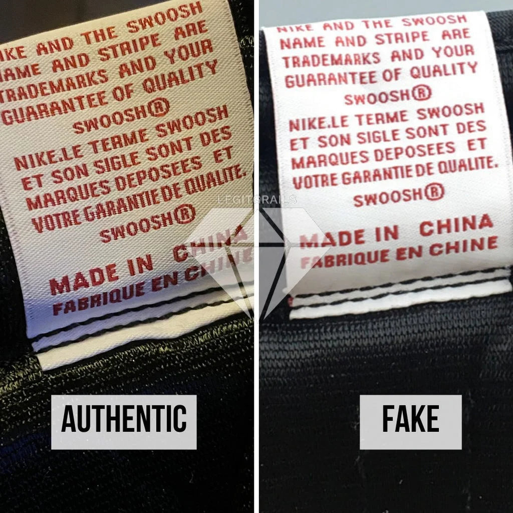 How To Spot Fake Nike Air Jordan 1 Fearless: Tongue Label