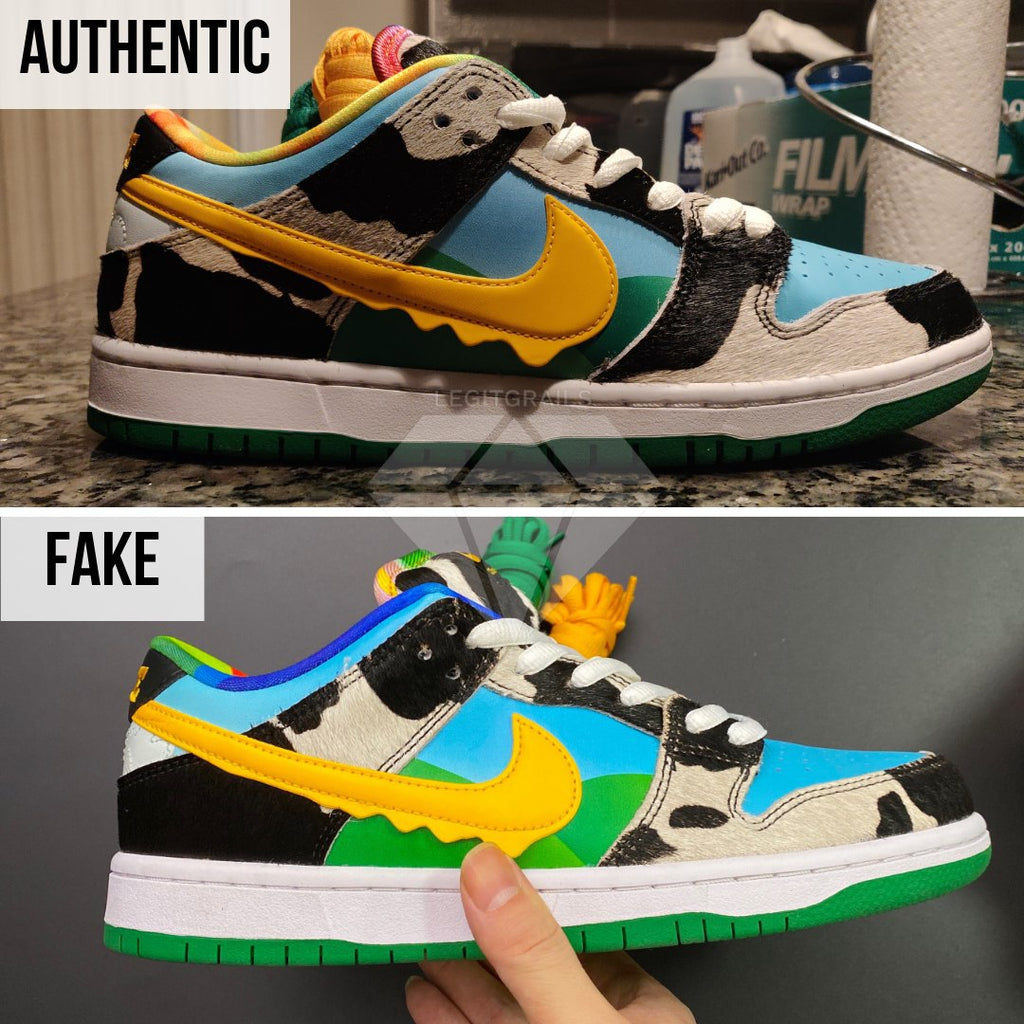How to legit check Nike SB Dunk Low Ben & Jerry's Chunky Dunky: The Outer Swoosh Method