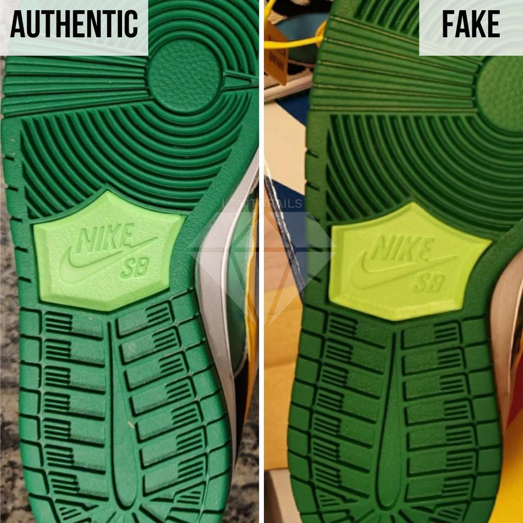 how to legit check Nike SB Dunk Low Ben & Jerry's Chunky Dunky: The Bottom Side of the Shoe Method