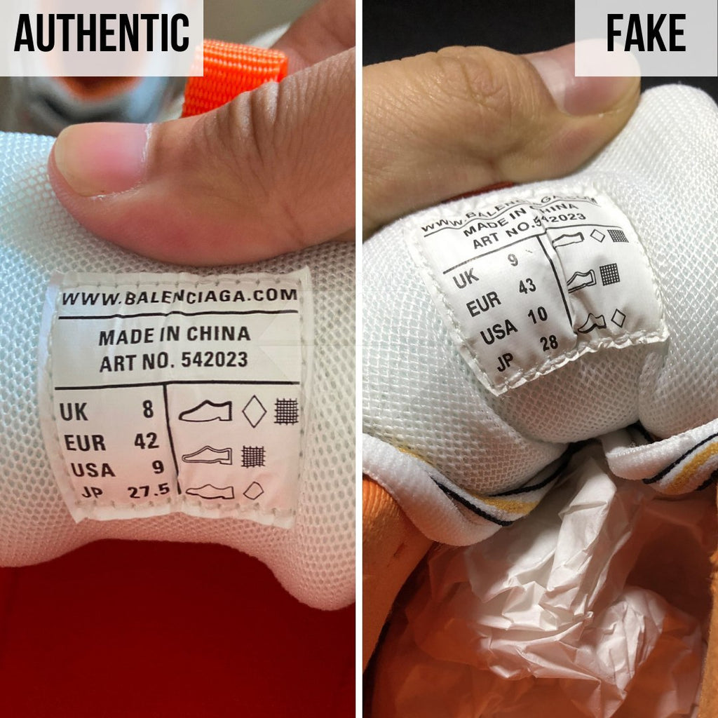 balenciaga size tag