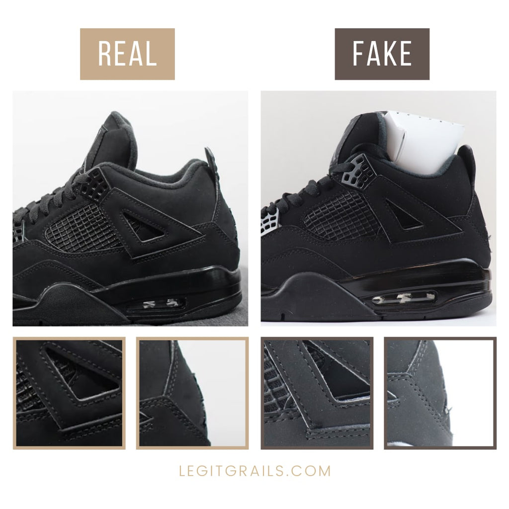 fake vs real jordan 4