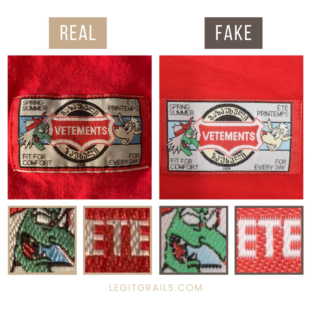 Vetements Tee Fake Vs Real