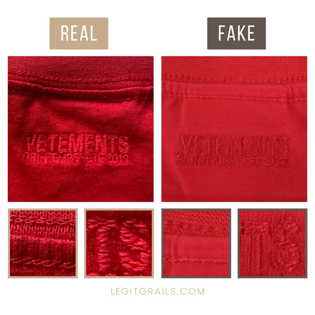 How To Legit Check Vetements Logo