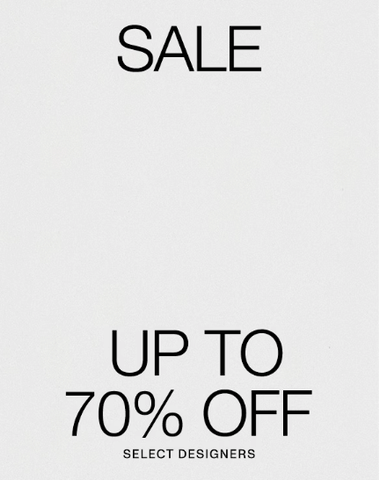 a 70% off sale banner on FWRD.com
