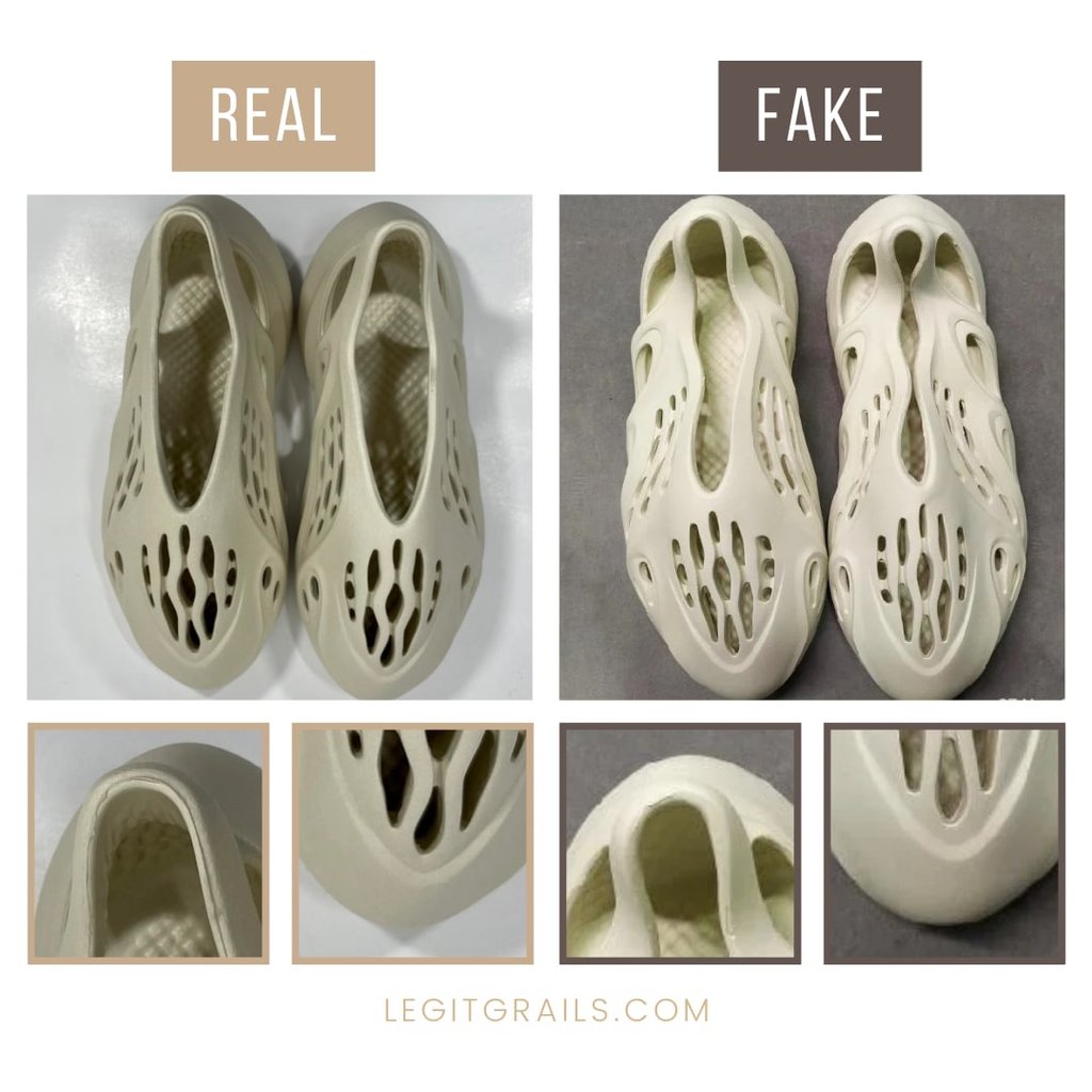 How To Spot Real Vs Fake Yeezy Foam Runners – LegitGrails