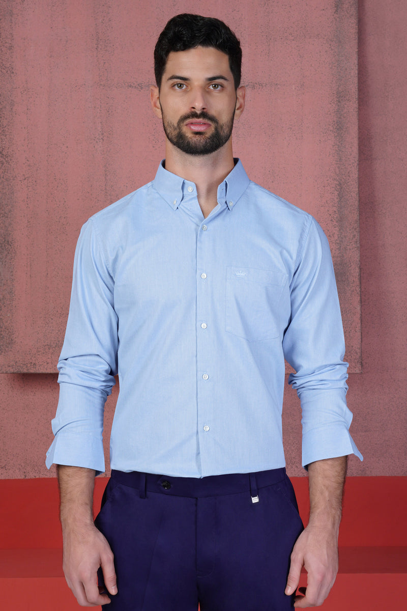 HAWKES BLUE ROYAL OXFORD BUTTON DOWN SHIRT