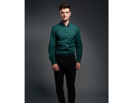 Black Jeans with Green Shirt