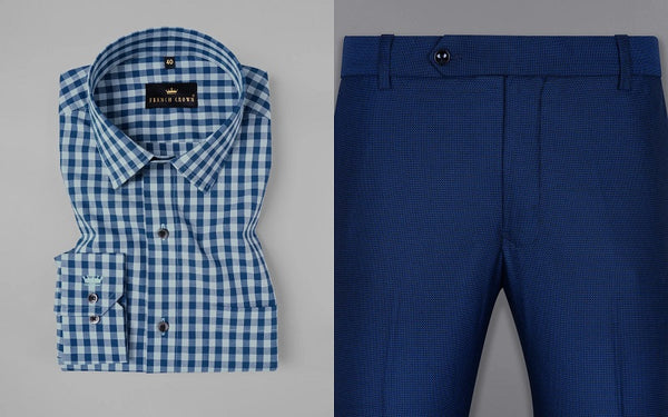 Royal Blue Formal and casual Pant online for men  Beyours