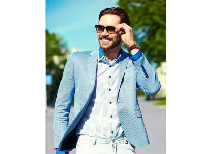 Light Blue Blazer With Jeans