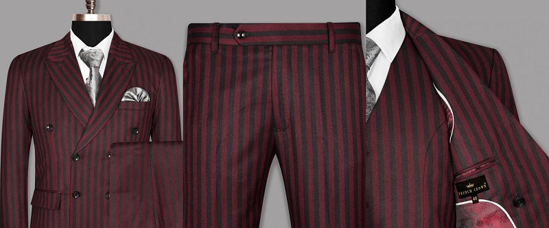 Bold Striped Suit For Men