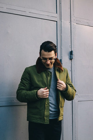 Bomber Jacket With Sweatshirt