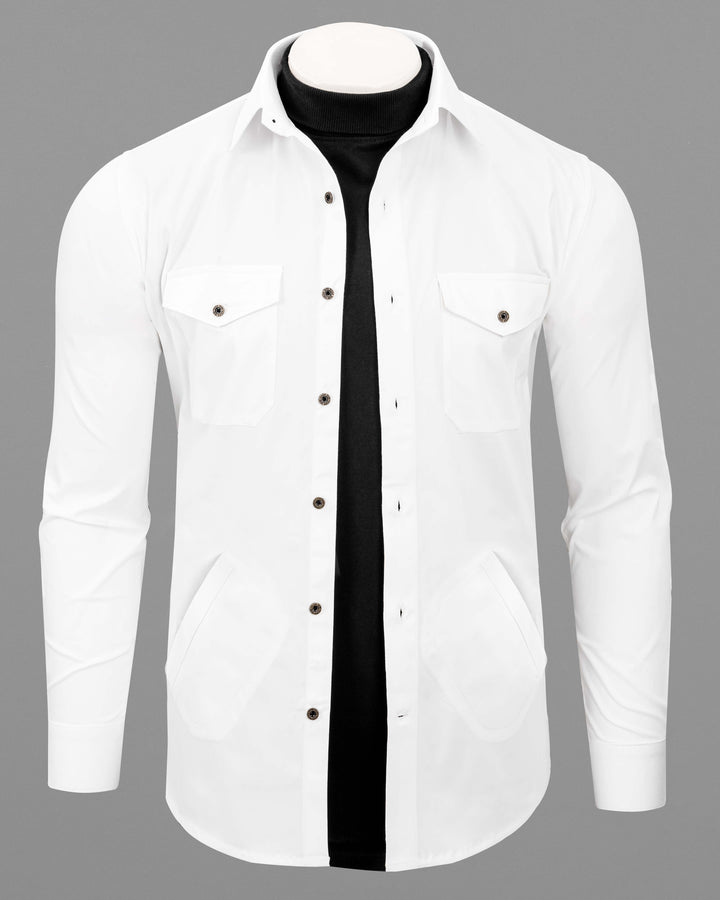 white overshirts for men