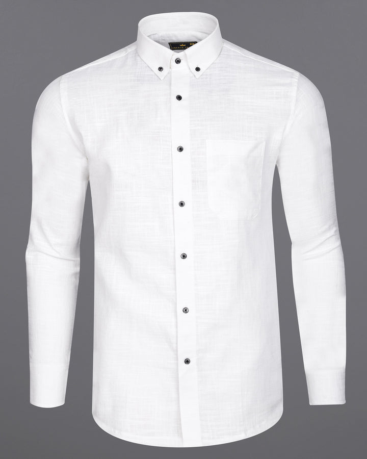 White button-down shirt