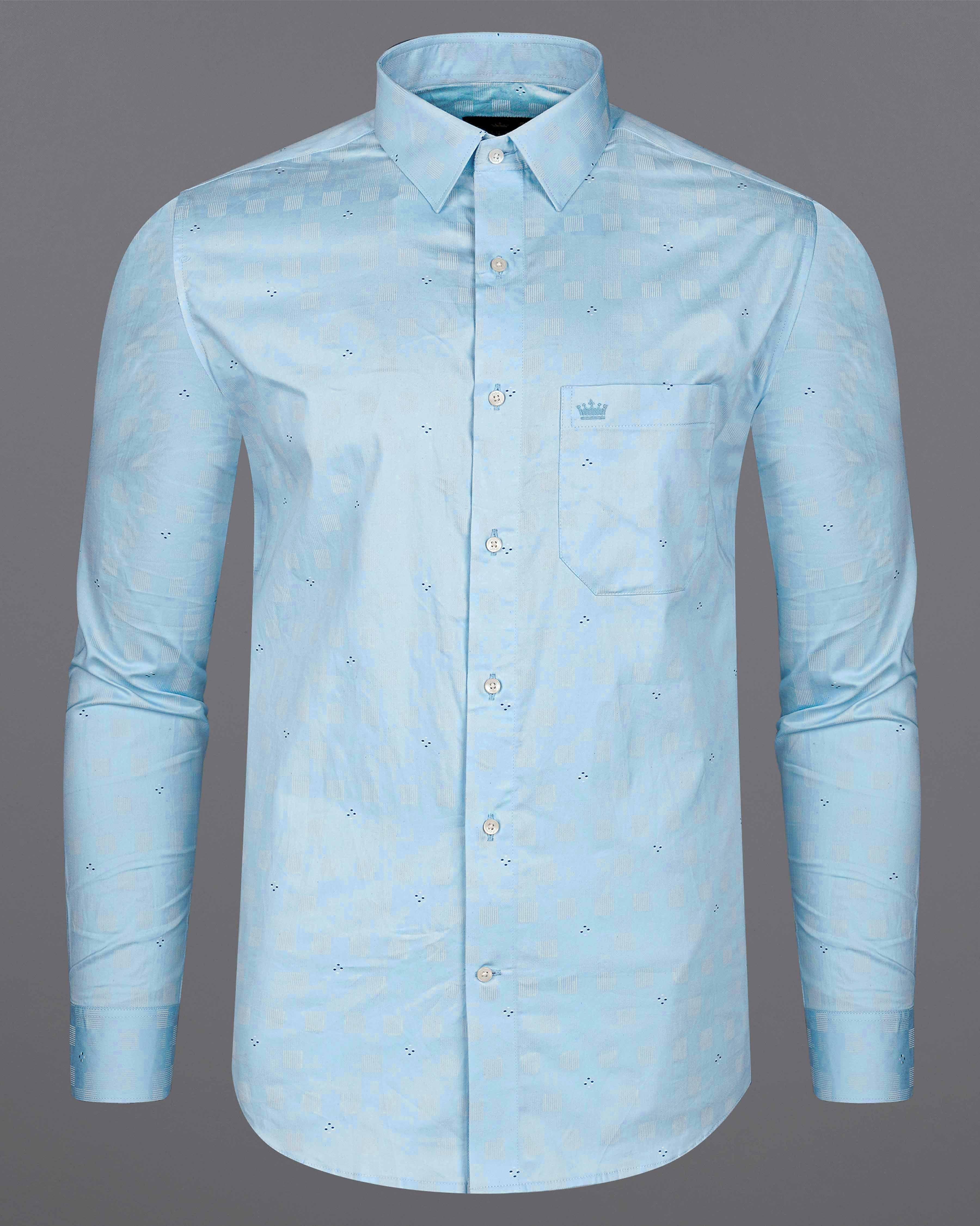 blue floral shirt for men