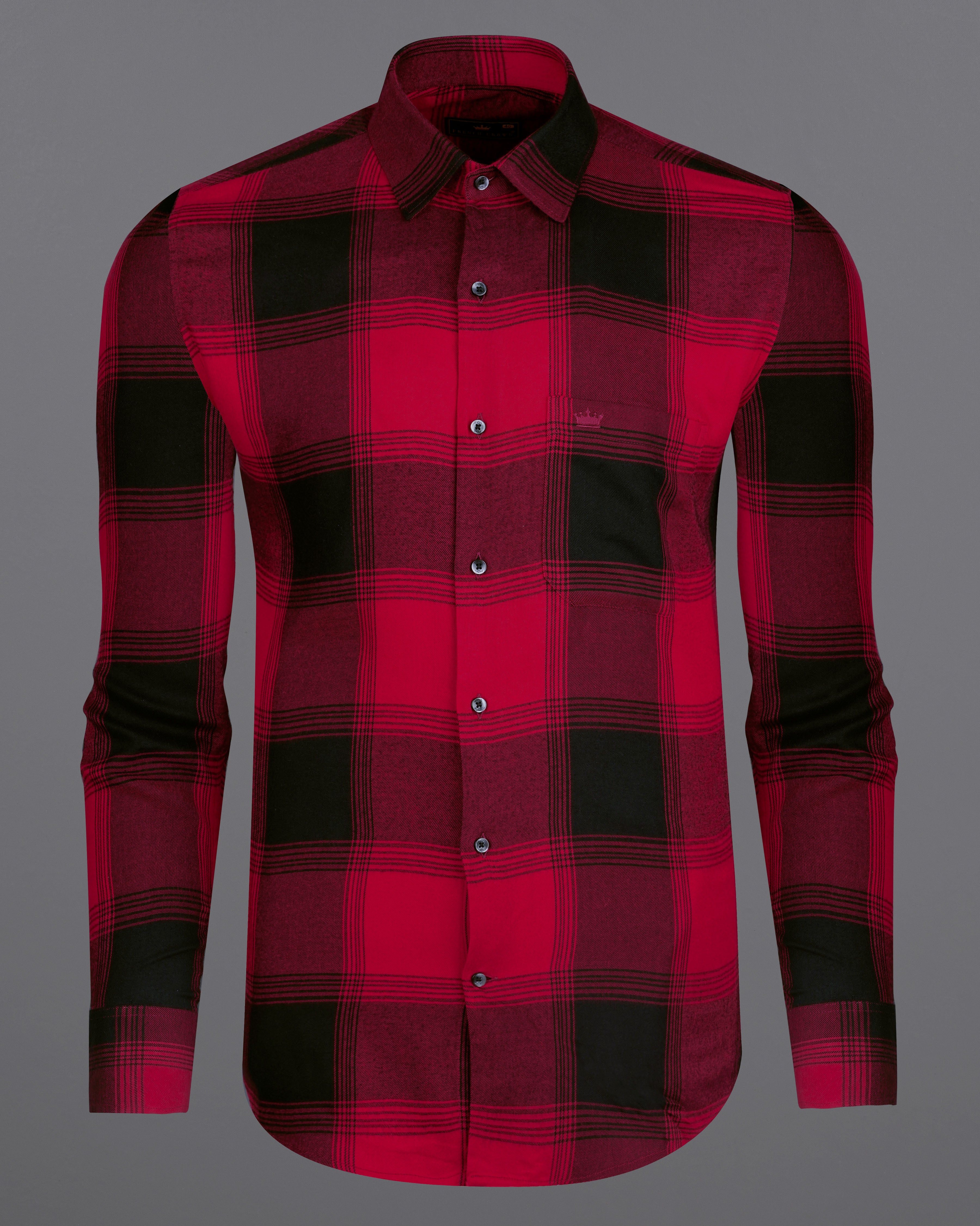 red flannel shirt for men