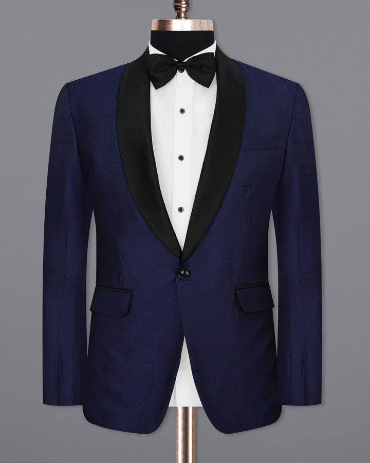Blue Designer Tuxedo Blazer