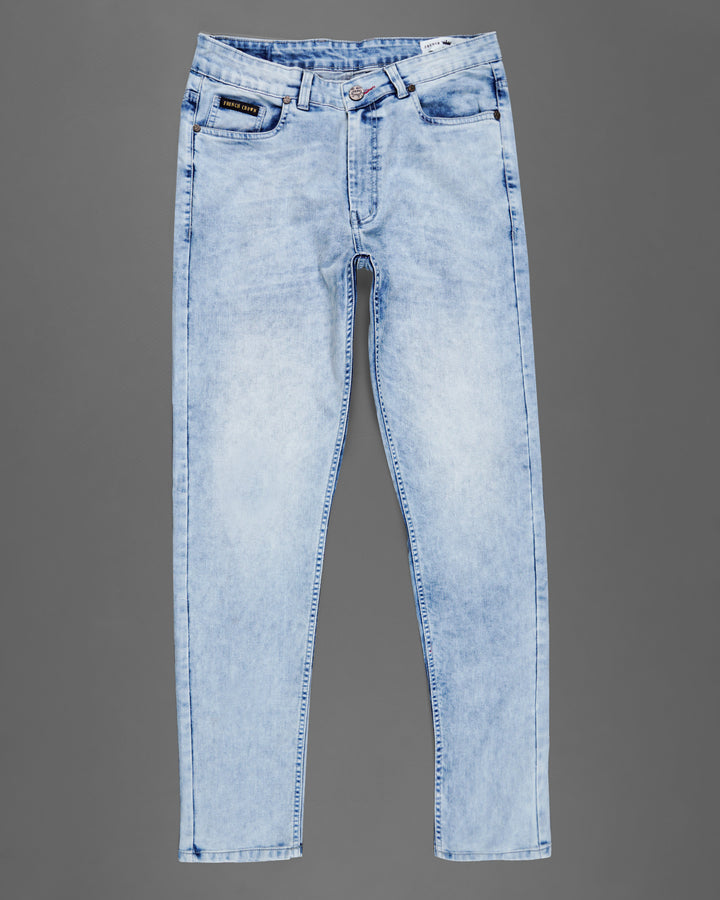 Denim Trousers for Man in Light Blue