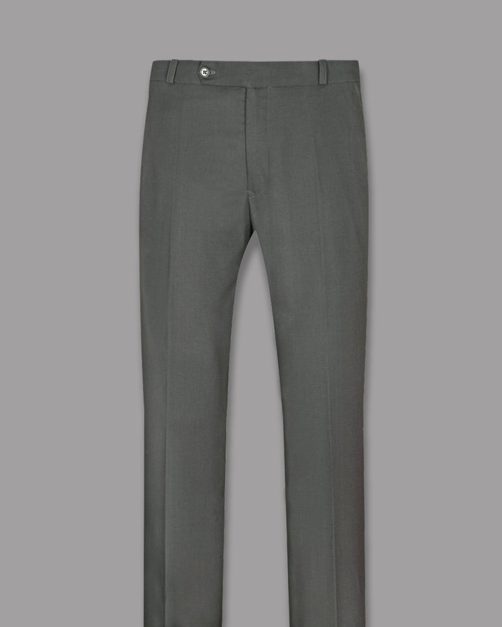 ANKLE LENGTH Slim Fit LIGHT GREY ARMMANI MEN FORMAL PANT Handwash