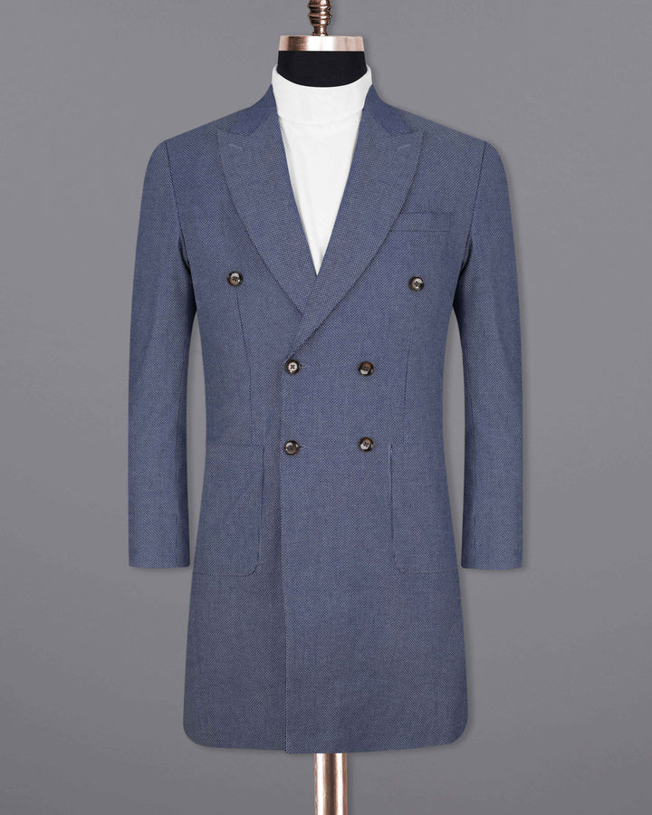 Double-breasted trench coat for men