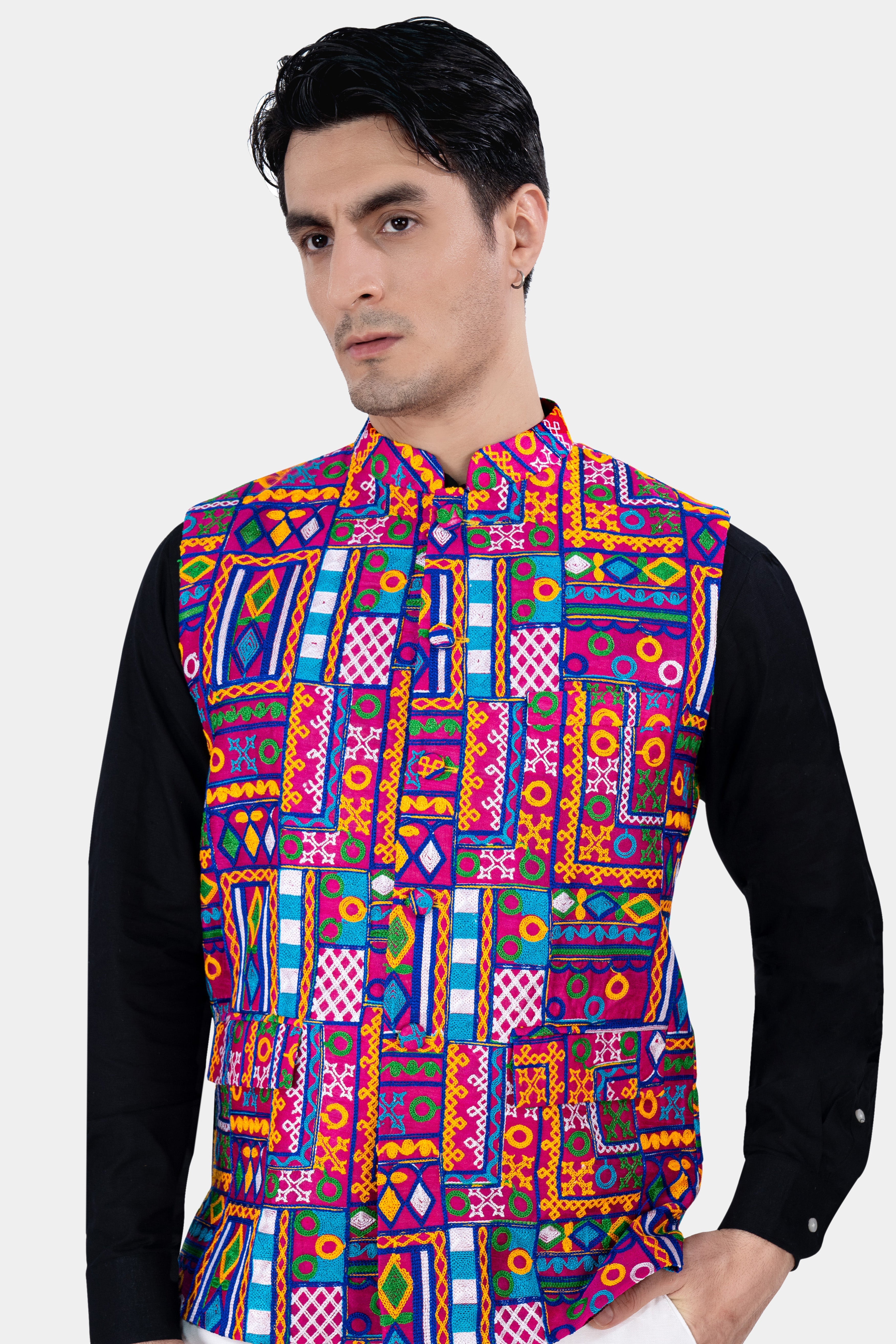 Embroidered - Nehru jacket for men | Nehru jacket suit | Mens Nehru jacket  UK