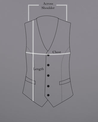 Rosewood Checks-Plaid Premium Terry Rayon Wedding Waistcoats For Men.