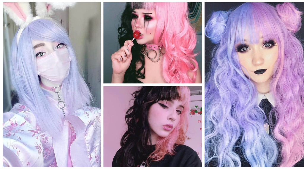 pastel goth hair accessories