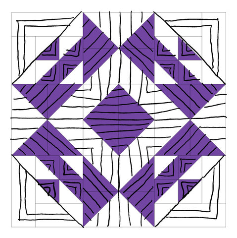 straight line quilting plan 3