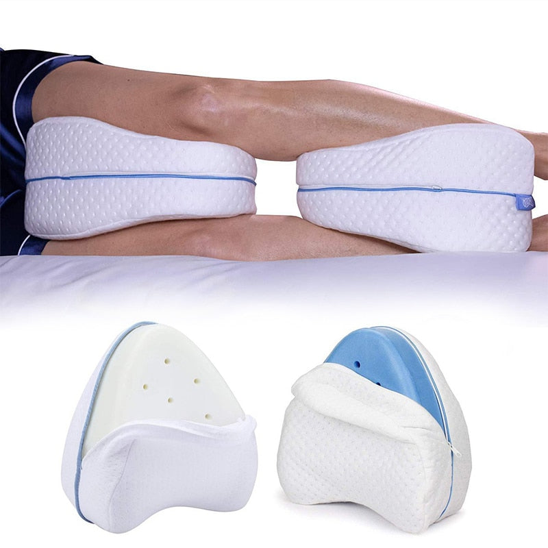 Cooling Memory Foam Leg Pillow for Back, Hip & Knee Support - Knee Pillow product image