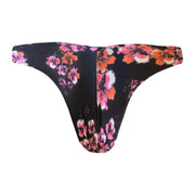 Black Cherry Flowers Brazilian Classic Thong Bikini Bottom